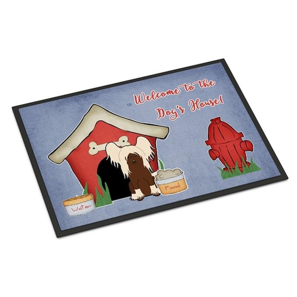 Carolines Treasures Dog House Collection Chinese Crested Cream Indoor or Outdoor Mat, 18 x 0.25 x 27 in. BB2867MAT - main
